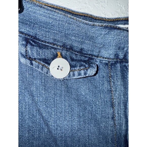 Zara Bare Back Wide Leg Jeans Zara Woman Premium Denim US 2 100% Cotton 1D - Picture 2 of 6